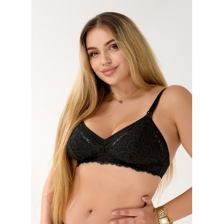 Бюстгальтер для вагітних і для годування Чорний 2025